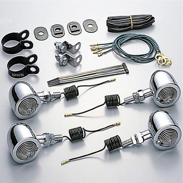 HA5532C-01 ハリケーン ブレットウインカーキット 00年-08年 シャドウスラッシャー フレームタイプ クリアレンズ 4個入り