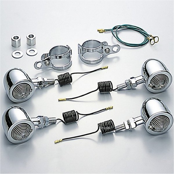 HA5533C-01 ハリケーン ブレットウインカーキット 00年以降 ドラッグスター250 フォークタイプ クリアレンズ 4個入り