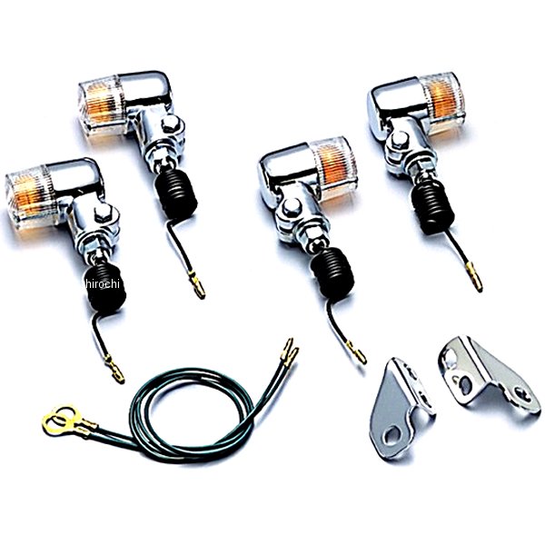 HA5701C-02 ハリケーン ミニウインカーキット 87年-98年 TW200 クリアレンズ 4個入り