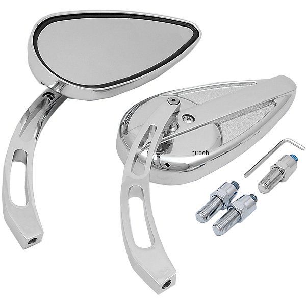 HA6205C-01 ハリケーン ティアドロップミラー クロームメッキ