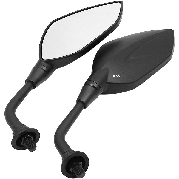 HA6246 ハリケーン Vブレードミラー 10ミリ 黒 左右ペア