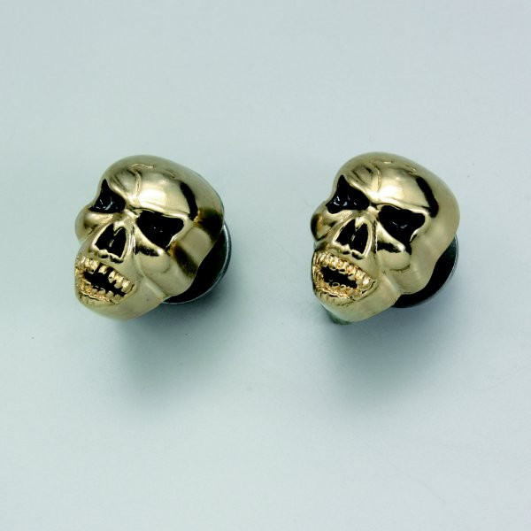 HA7419G ハリケーン SKULL クロメット ゴールドメッキ 2ケセット