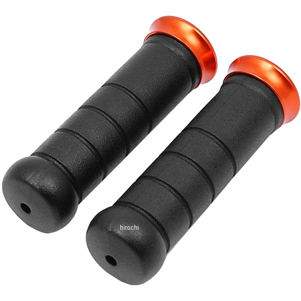 HA7489OR ハリケーン アルミリンググリップ 汎用 120mm 左右1セット オレンジリング