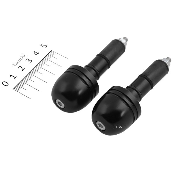 HB0338B-01 ハリケーン アルミ削り出しサイドキャップ ブラック Φ7/8インチハンドル用 ウエイトバランサー