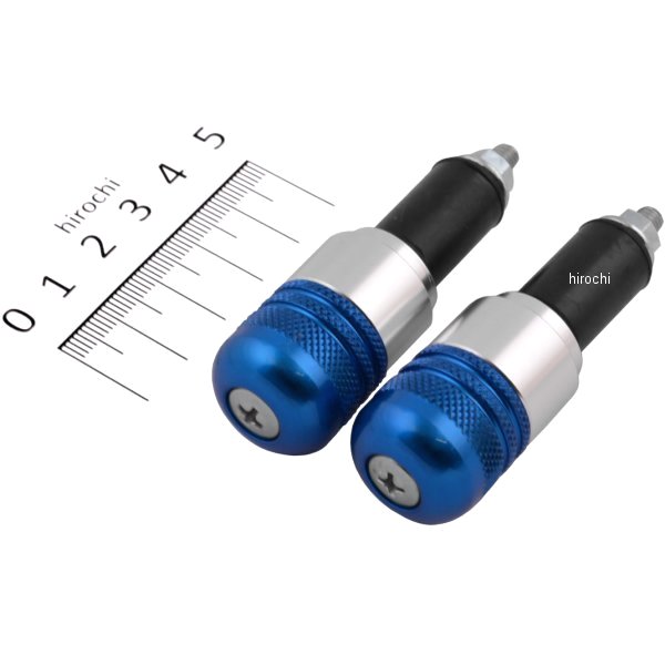 HB0346BU ハリケーン アルミ削り出しサイドキャップ ブルー Φ7/8インチハンドル用 (ヤマハ系)