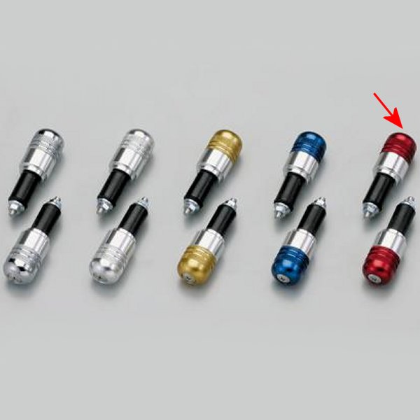 HB0346R ハリケーン アルミ削り出しサイドキャップ レッド Φ7/8インチハンドル用 (ヤマハ系)