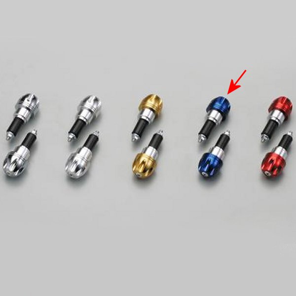 HB0347BU ハリケーン アルミ削り出しサイドキャップ ブルー Φ7/8インチハンドル用 (ヤマハ系)