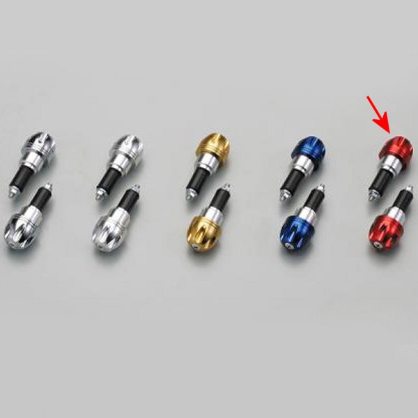 HB0347R ハリケーン アルミ削り出しサイドキャップ レッド Φ7/8インチハンドル用 (ヤマハ系)