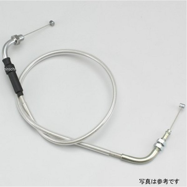 HB6025M-10 ハリケーン スロットルケーブル +100mm 09年以降 モンキーFI ステンレスメッシュ