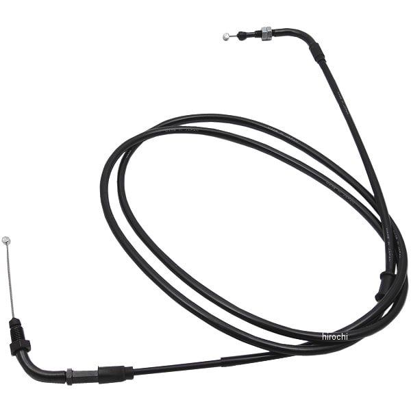 HB6079 ハリケーン ロング スロットルケーブル 150mm ブラック ズーマーX