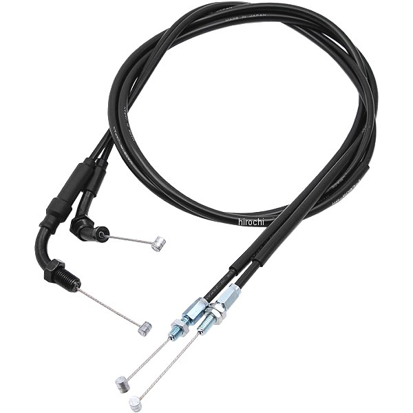 HB6083 ハリケーン ロング スロットルケーブルW +250mm 17年以降 レブル250 MC49 黒