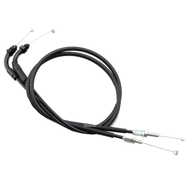 HB6092 ハリケーン ロング スロットルケーブル ダブル CB125R 黒