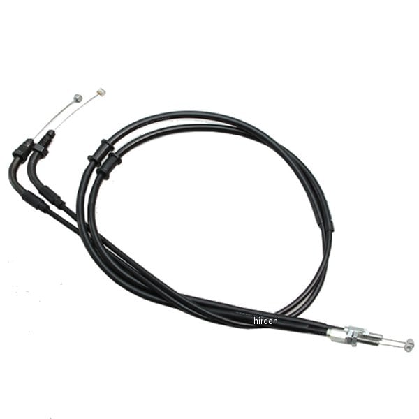 HB6614 ハリケーン ロング スロットルケーブルＷ 100mmロング CL250 黒