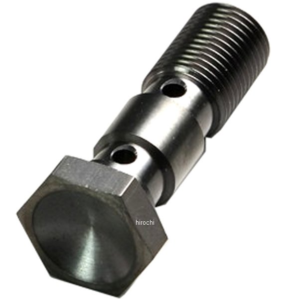 HB7813SB ハリケーン バンジョーボルト ダブル ホンダ、ヤマハ、カワサキ ダブル用 ネジピッチ1.25mm 黒