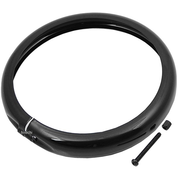 HD-01556 キジマ ヘッドライト ベゼル XL、ダイナ、ソフテイル XL 黒