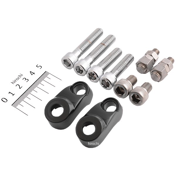 HD-019012 キジマ ウインカーステー フロントフォーク 87年以降 XL、91年-05年 ダイナ 39Φ M10 黒