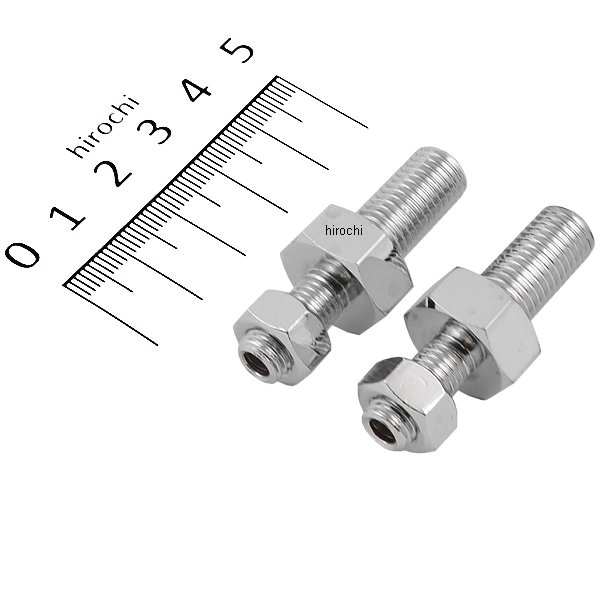 HD-01961 キジマ フレームマウントアダプター 10mm(M10) ウインカー用 クローム (左右ペア)