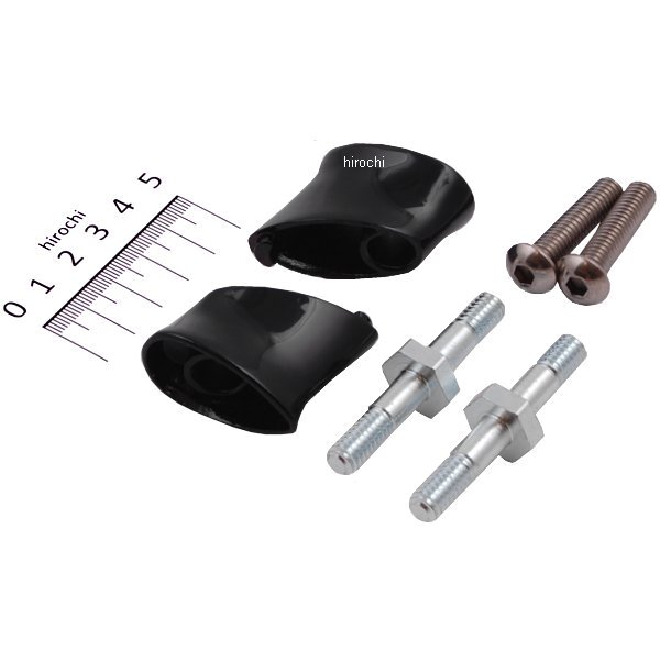 HD-01978 キジマ リアショートウインカーステー 04年以降 XL 黒 (左右ペア)