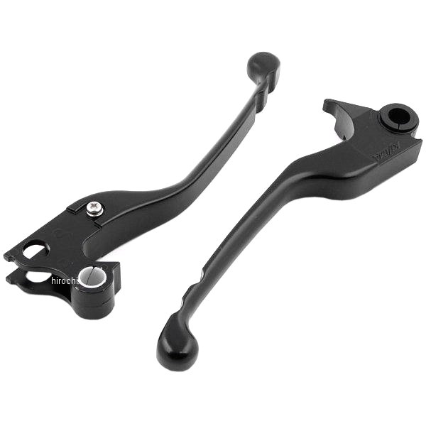 HD-04347 キジマ スリムレバー 96年-17年 Big Twin アルミ黒 (左右ペア)