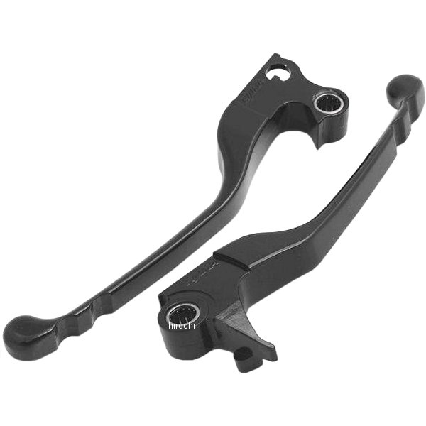 HD-04348 キジマ スリムレバー 96年以降 Big Twin ベアリング付 アルミ黒 (左右ペア)
