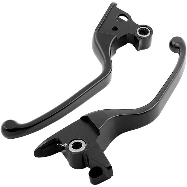 HD-04378 キジマ スリムレバー 15年以降 ソフテイル アルミビレット 黒 (左右ペア)
