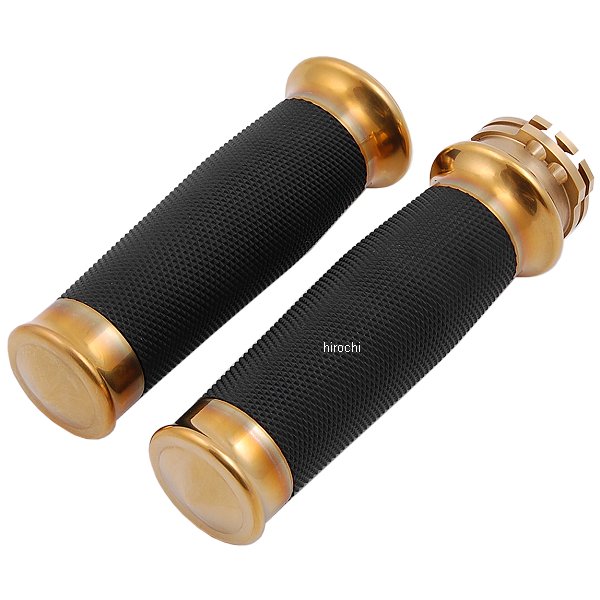 HD-04787 キジマ グリップ メトラ 黒 ブラス (左右ペア)