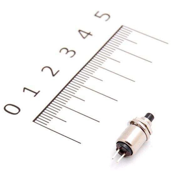 HD-09007 キジマ プッシュスイッチ ボタン/ブラック 0.5A125VAC