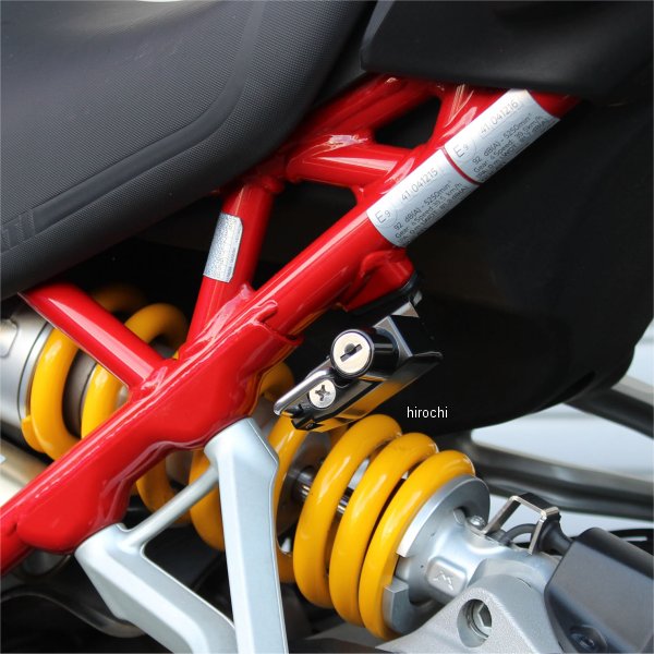 HDC-05016 キジマ ヘルメットロック 21年 ムルティストラーダ V4S/スポーツ 黒