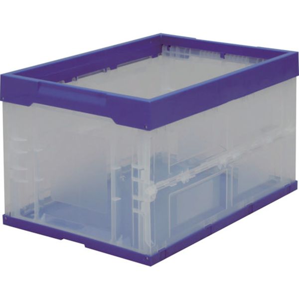 HDOC50L アイリスオーヤマ(株) IRIS 557699 ハード折りたたみコンテナ ブルー/クリア