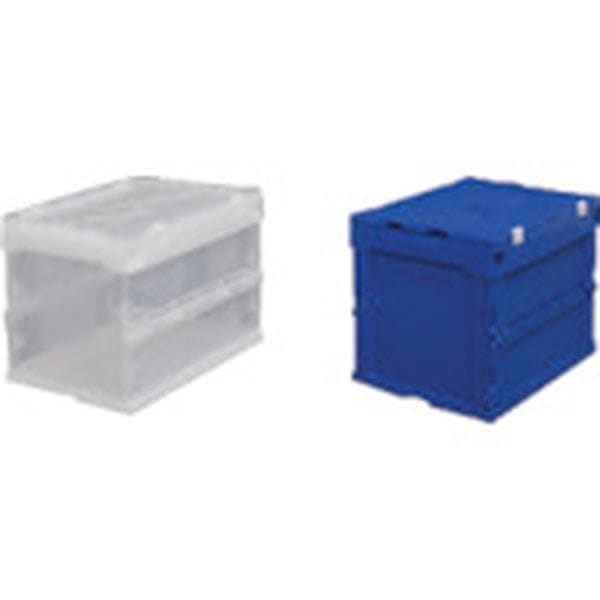 HDOH20LCL 513-1472 557036 ハード折りたたみコンテナフタ一体型 HDOH-20L クリア