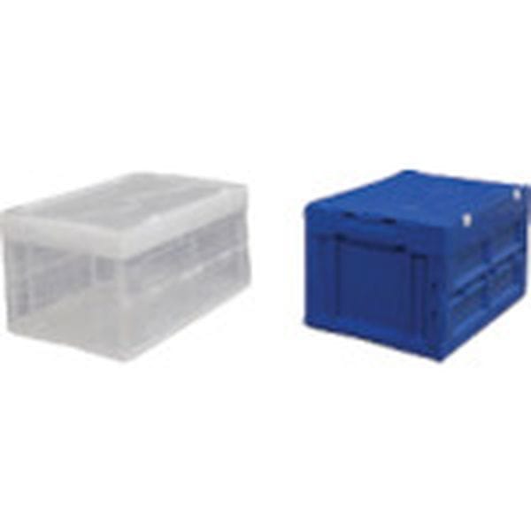 HDOH40LCL 513-1499 556996 ハード折りたたみコンテナフタ一体型 HDOH-40L クリア