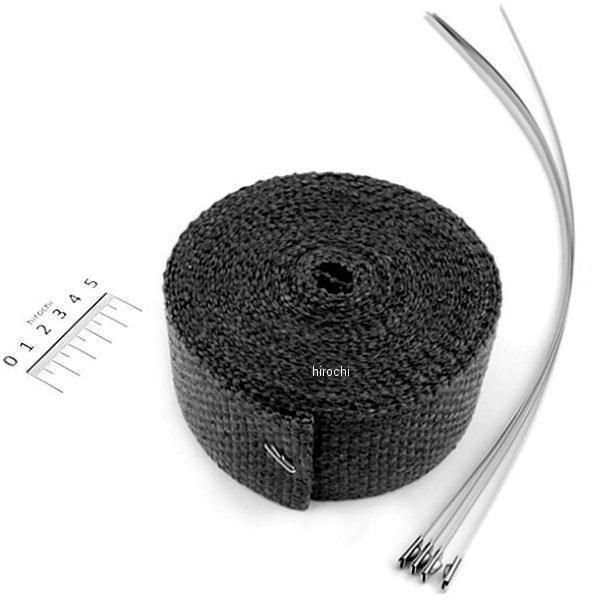 HDS18610669 キジマ インポート マフラー用断熱材 巻き付け式 2インチ 長さ25フィート(7.5m) 黒