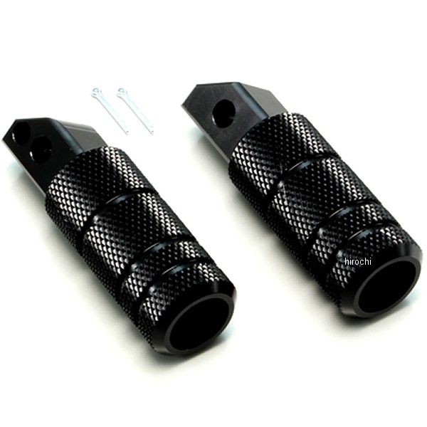 HF5114B ハリケーン リアフットペグ ローレット レブル250、レブル500 黒アルマイト