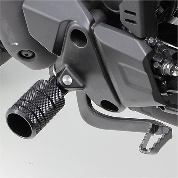 HF5116B ハリケーン フットペグ ローレット フロント CL250、レブル250 ブラックアルマイト