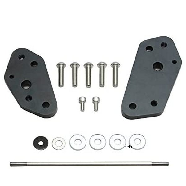 HF5308 ハリケーン ステップオフセットプレート 18年-21年 XSR700 黒