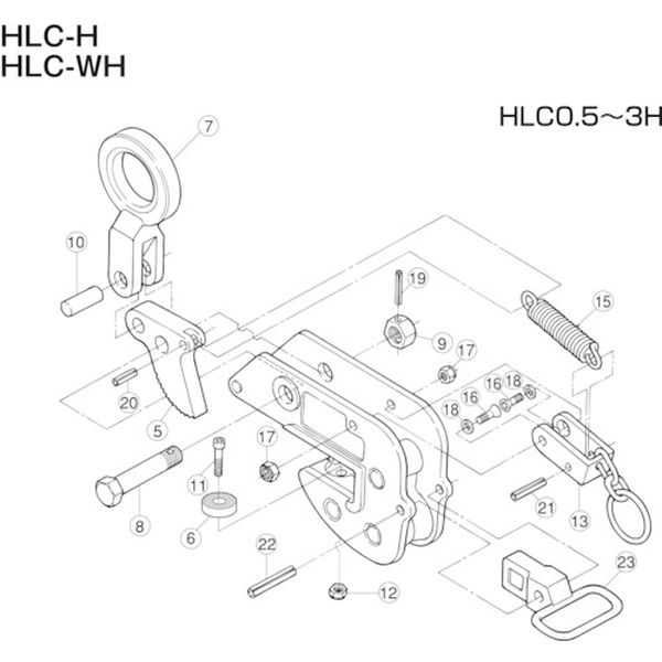 HLP2H 855-0682 (株)スーパーツール スーパー 横吊クランプ(HLC-H)用パッドセット