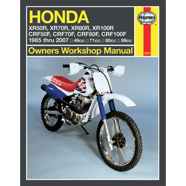 HM2218 2218 ヘインズ Haynes マニュアル 整備書 85年-07年 ホンダ XR50R/XR80R/XR80R/XR100R/CR50F他