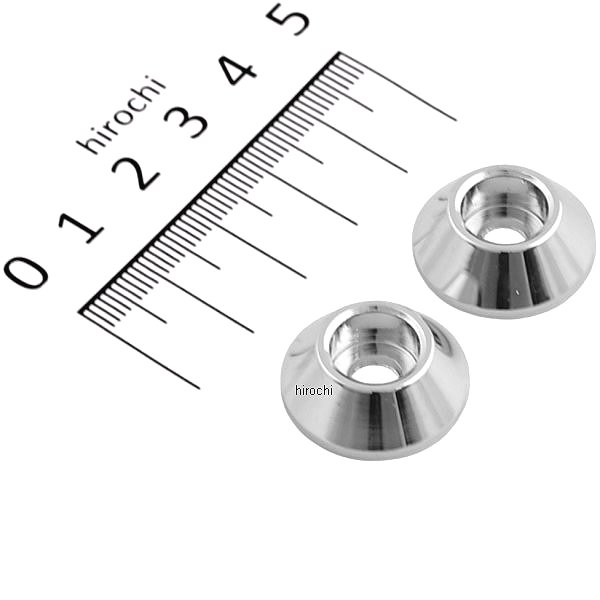 HN1106C ハリケーン M6 アクセントワッシャー 2個セット クロームメッキ