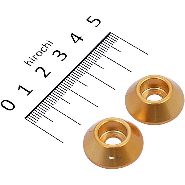 HN1106G ハリケーン M6 アクセントワッシャー 2個セット ゴールド