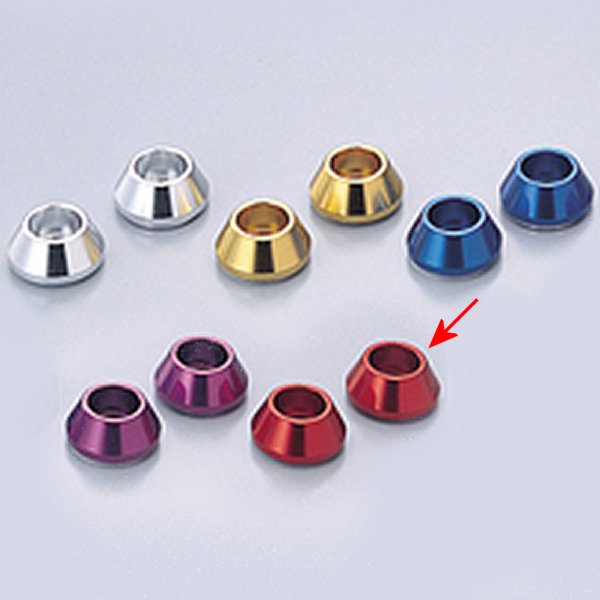 HN1111R ハリケーン M10アクセントワッシャ 赤 モンキー / モンキーバハ / ゴリラ