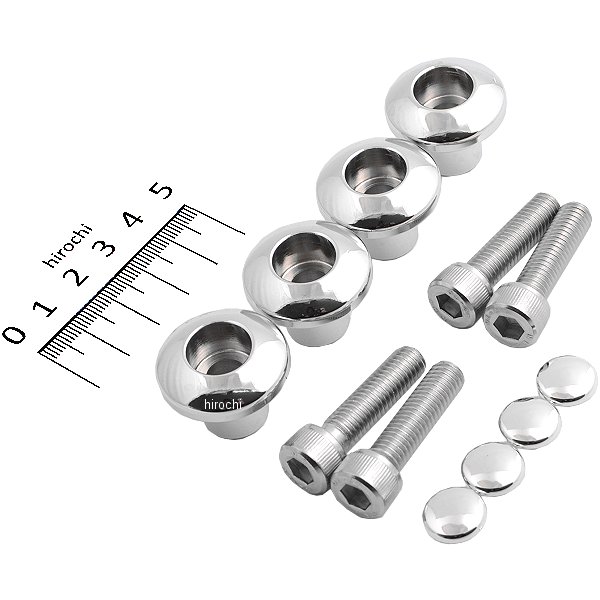 HN1207C ハリケーン M8アクセント フック レブル250、レブル500 4個入り クロームメッキ