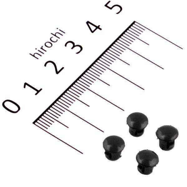 HN8106B ハリケーン ホールプラグ 4ケSET M6 ネジ穴用 ブラック