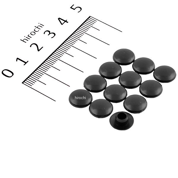 HN8206B ハリケーン ソケットボルトキャップ M6 ブラック (12個入り)