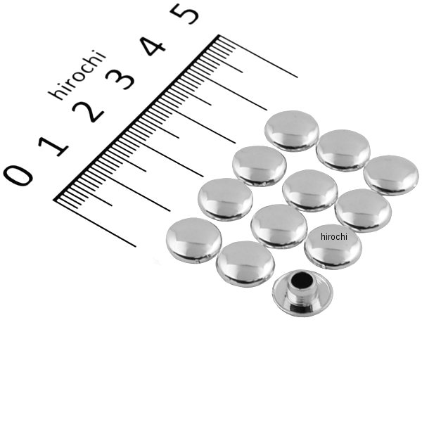 HN8206C ハリケーン ソケットボルトキャップ M6 メッキ (12個入り)