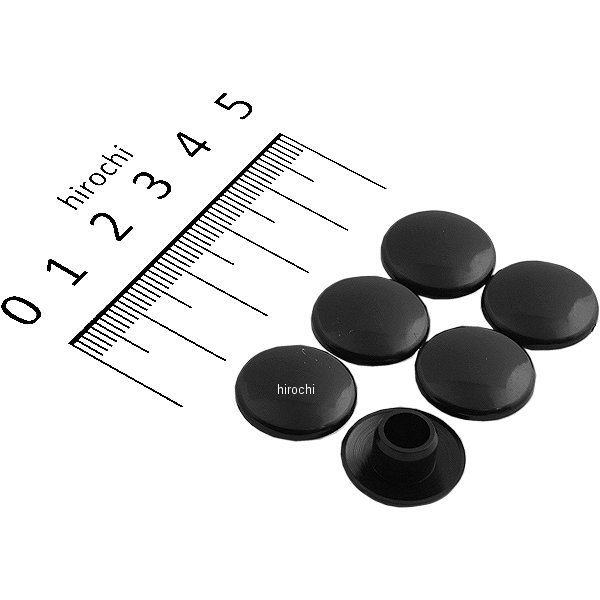 HN8210B ハリケーン ソケットボルトキャップ M10 ブラック (6個入り)