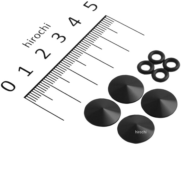 HN8308B ハリケーン アルミビレット ソケットボルトキャップ 汎用 M8 黒