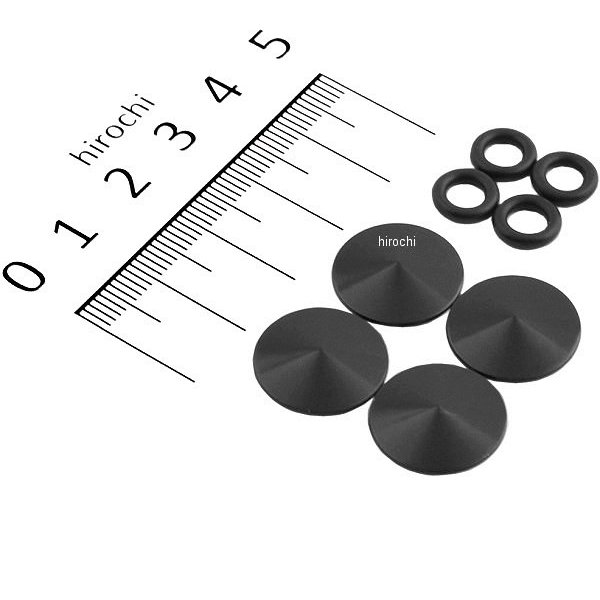 HN8310B ハリケーン アルミビレット ソケットボルトキャップ 汎用 M10 黒