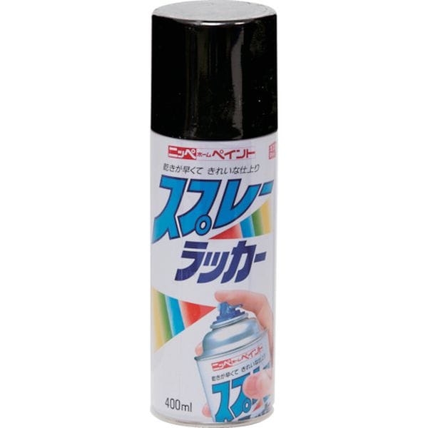 4976124250705 ニッペホームプロダクツ(株) ニッぺ スプレーラッカー 400ml ブラック HPS0CA