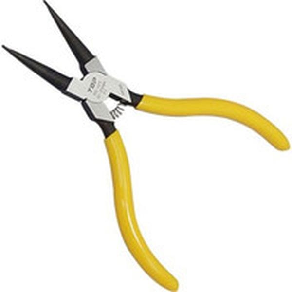 HS125 トップ工業(株) TOP スナップリングプライヤ穴用直爪 125mm 使用範囲12～25mm