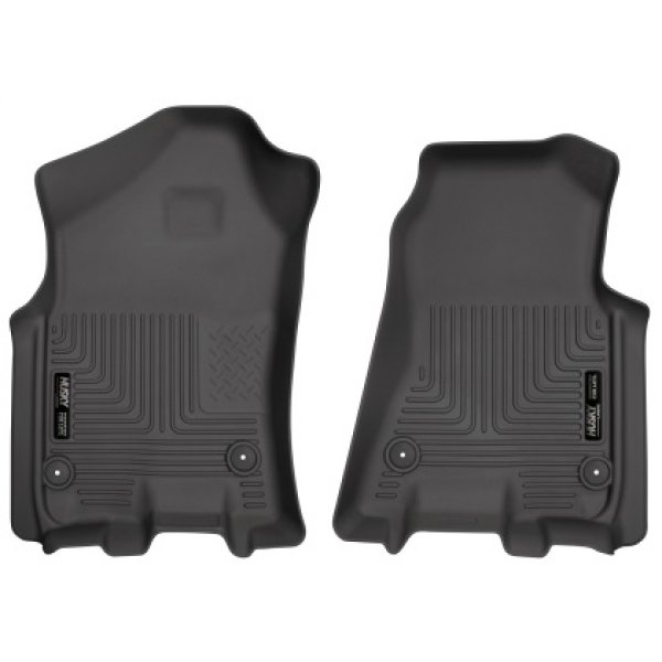 Husky Liners 2019 Ram 1500 Crew Cab WeatherBeater ブラック フロント Row フロアライナー